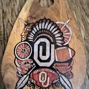 Hand Crafted Wooden Oklahoma Serveware